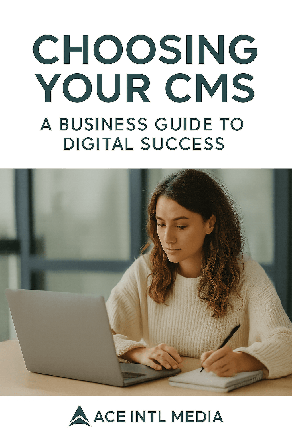 Cover image for the Ace Intl Media eBook “Choosing Your CMS: A Business Guide to Digital Success”