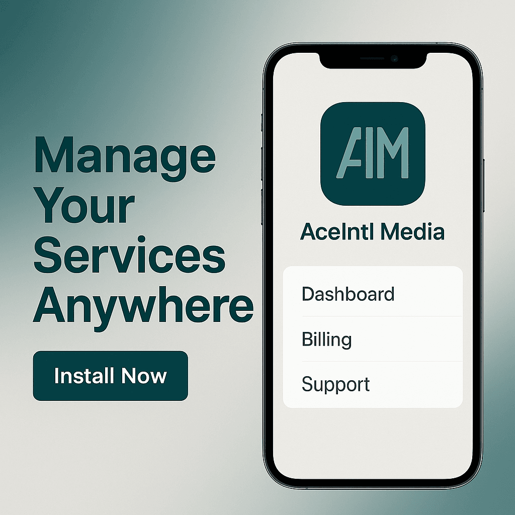 Ace Intl Media Hosting Portal – Manage invoices and payments online