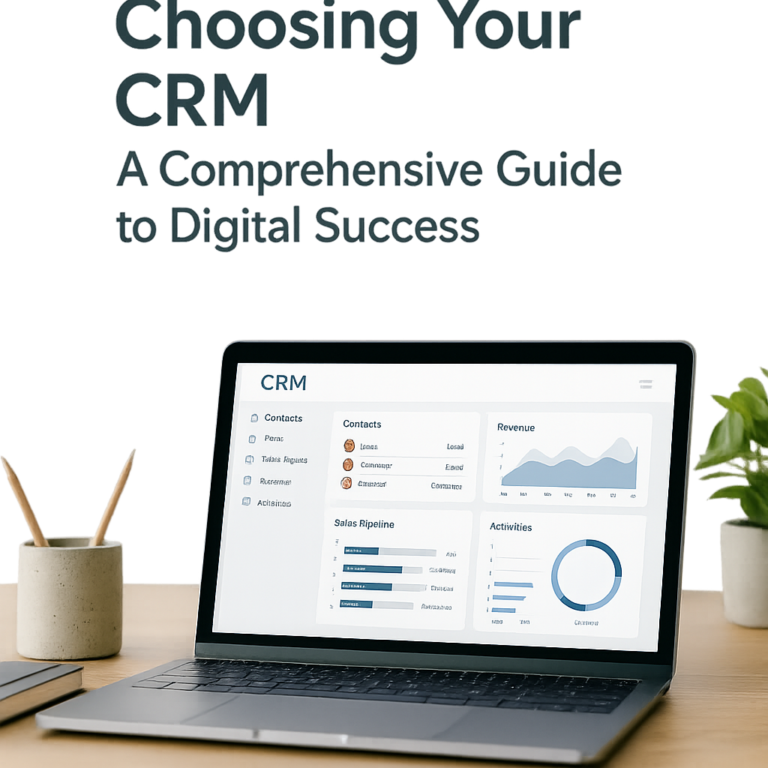 Choosing your CRM guide eBook cover — Ace Intl Media