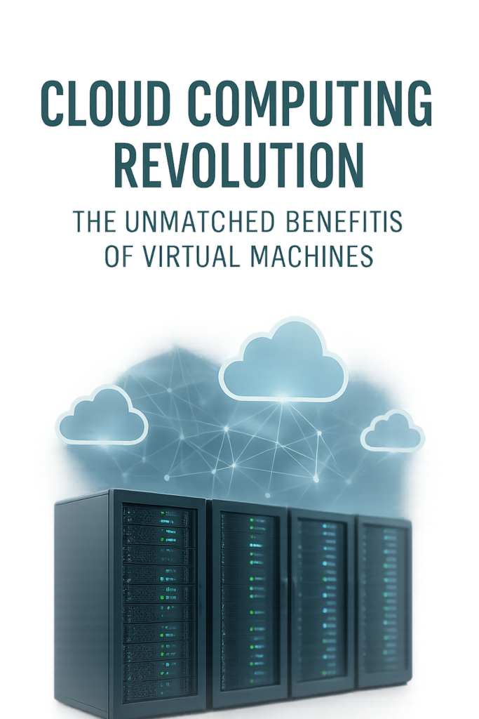 Cover image for the Ace Intl Media eBook “Cloud Computing Revolution: The Unmatched Benefits of Virtual Machines”