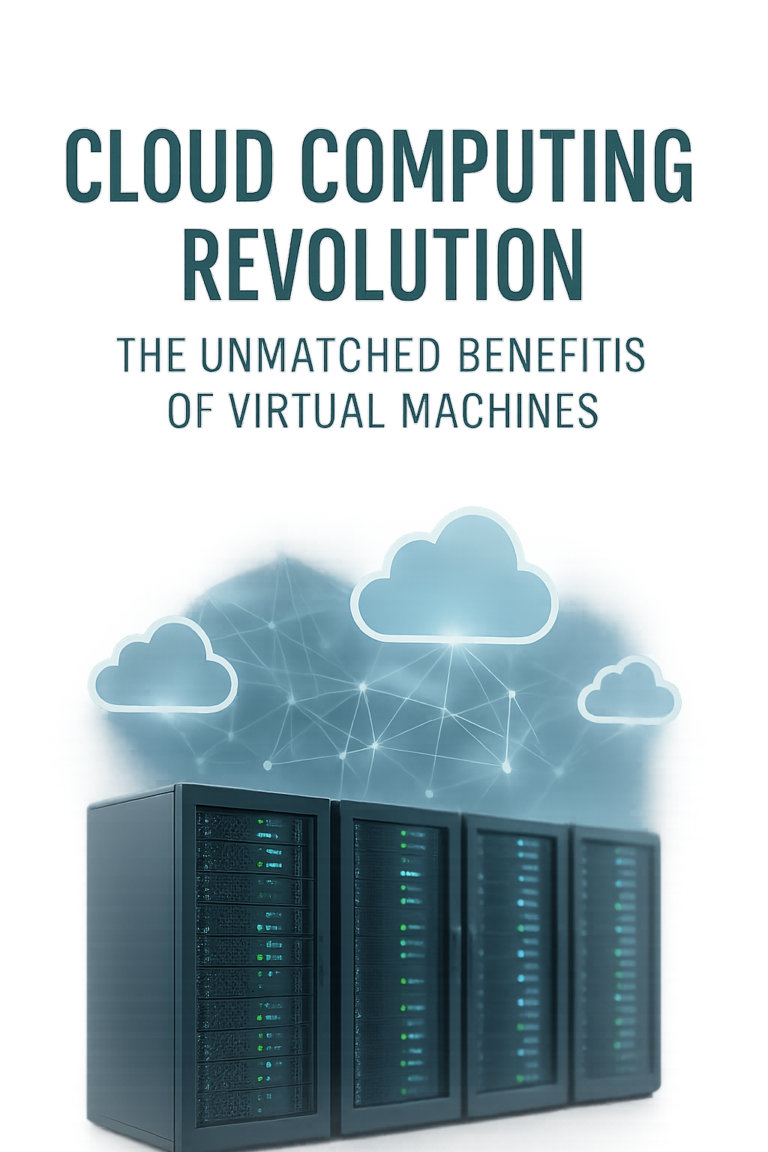 Cover image for the Ace Intl Media eBook “Cloud Computing Revolution: The Unmatched Benefits of Virtual Machines”