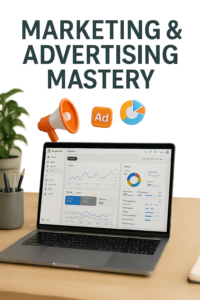Cover image for the Ace Intl Media eBook “Marketing & Advertising Mastery: Driving Growth in the Digital Era”