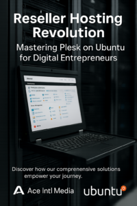 Cover image for the Ace Intl Media eBook “Reseller Hosting Revolution: Mastering Plesk on Ubuntu for Digital Entrepreneurs”