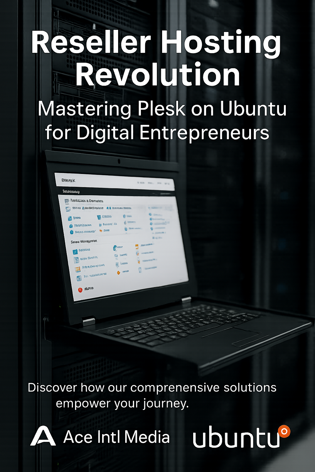 Cover image for the Ace Intl Media eBook “Reseller Hosting Revolution: Mastering Plesk on Ubuntu for Digital Entrepreneurs”